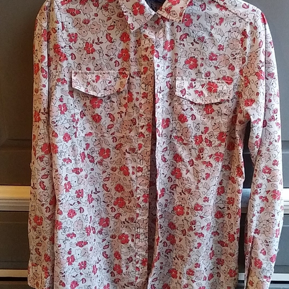 Jones New York Tops - JONES NEW YORK Floral Button Down Shirt